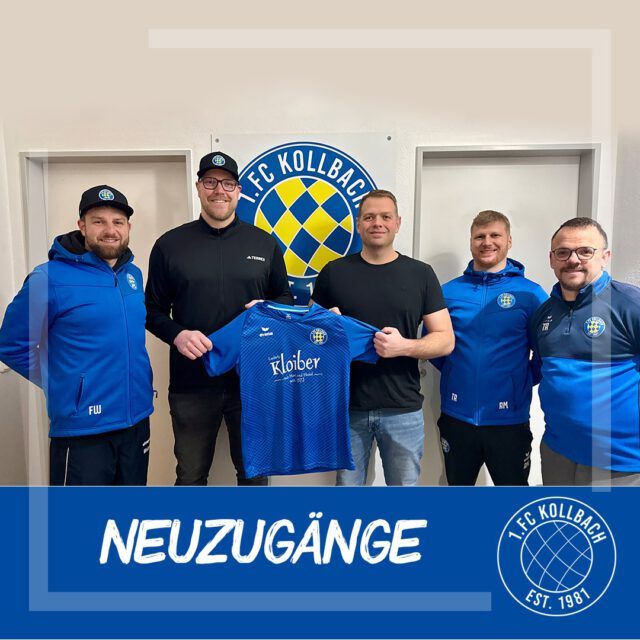 Zwei Neuzugänge für die Rückrunde: Seethaler und Stadler wechseln zum 1. FC Kollbach ⚽⚽

Der 1. FC Kollbach verstärkt seinen Kader zur Winterpause mit zwei erfahrenen Offensivspielern. Tobias Seethaler und Simon Stadler schließen sich dem 1. FC Kollbach an und sollen in der Rückrunde zusätzliche Optionen in der Offensive bieten.

Tobias Seethaler war über viele Jahre hinweg für den SC Inhauser Moos aktiv und prägte das Team sowohl als Spieler als auch über einen längeren Zeitraum als Spielertrainer. Mit seiner Erfahrung, Spielübersicht und Führungsstärke soll er wichtige Impulse in die Mannschaft einbringen.

Simon Stadler kehrt nach einer längeren fußballerischen Pause wieder auf den Platz zurück. Aufgrund der personellen Situation in der Hinrunde möchte er das Team gezielt unterstützen und für mehr Entlastung im Kader sorgen. Auch er bringt wertvolle Erfahrung mit, die in der Rückrunde hilfreich sein kann.

Mit den beiden Neuzugängen stärkt der 1. FC Kollbach die Breite des Kaders. 

Wir wünschen den beiden einen erfolgreichen Start und eine gute Rückrunde im Trikot des 1.FC Kollbach!💙💛
_________________________
#desishoidaplatzal #forzakollbach